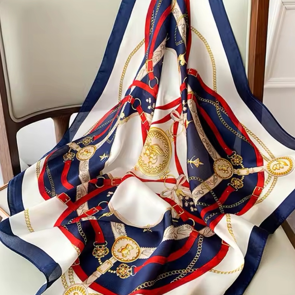 Elodie - 70cm Silk Feeling Square Scarf